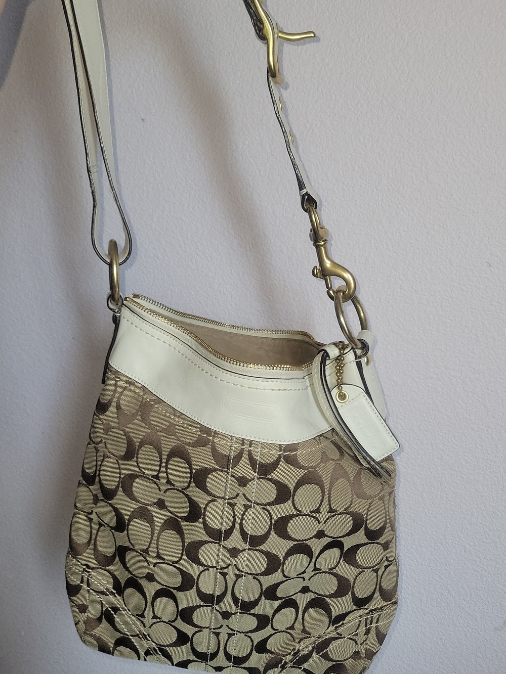 Coach Legacy Signature Canvas Shoulder Bag